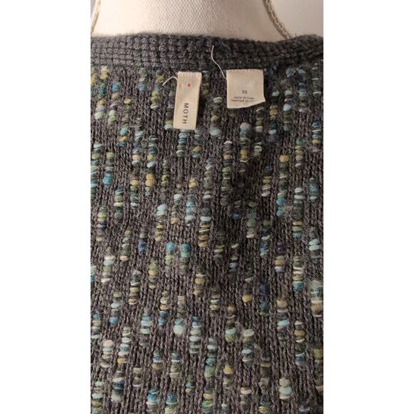 Anthopologie Moth oversized chunky knit xs sweater cardigan - Picture 8 of 10